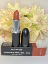 Mac Amplified Creme Lipstick 128 Smoked Almond Auth Full Size New In Box Free Sh - £14.18 GBP