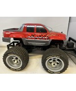 Nikko Chevy Avalanche RC Truck 20" Red Monster 4x4 Off-Road 49MHz Vintage - $79.15
