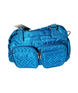 Lug Jumper Carry-All Tote Travel Bag Purse Ocean Blue Removeable Adj Str... - $1,240.94 MXN
