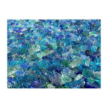 Recycled Chunky Glass, River Mix - Medium - 0.5-1 in. - 1 lbs - $518.88 MXN