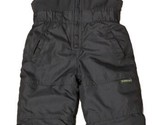 Osh Kosh Snow Bibs Winter Overalls Baby 12M Dark Charcoal Gray EUC - $13.76