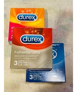 Durex Condoms Featherlite Ultra Thin Elite Feel Extra Safe Condo  52mm W... - £4.46 GBP