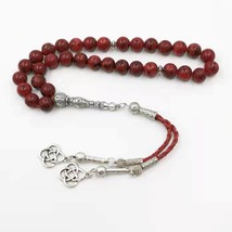 Red Sesame stone Tasbih Muslim gift 33 66 99 prayer beads arabia fashion New sty - £29.95 GBP