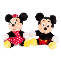 Disneyland VTG Mickey Minnie Mouse Plush 7&quot; Set Disney World 1970s?? - £12.35 GBP