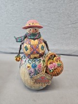 2003 Jim Shore Snowman with Pipe Winter&#39;s Promise Heartwood Creek 9.5&quot; 112245 B4 - £19.44 GBP