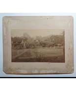 GREAT Antique Albumen Photo Steam-Powdered Farm Machinery - $116.88