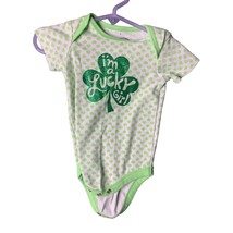St Patricks Day Infant Baby Size 3 6 months 1 Piece Bodysuit Im a lucky ... - $7.69