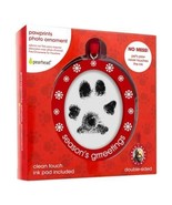 &quot;Seasons Grrreetings&quot; Pet Cat Dog Double Sided Photo &amp; Paw Ink Holiday O... - $19.39