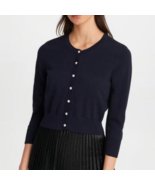Karl Lagerfeld Paris Black Cardigan Size-XL Pearl Buttons - $49.48