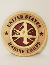 Fourth Recruit Training Battalion Sign Plaque Wood USMC Marine Corps 4th - £19.17 GBP