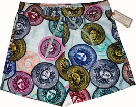 Drill Clothing Co Baroque Gold Swim Trunks Medium Mens Medusa Mesh Linin... - $57.23