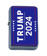 President Donald Trump 2024 L2 Windproof Refillable Flip Top Oil Lighter - £11.86 GBP