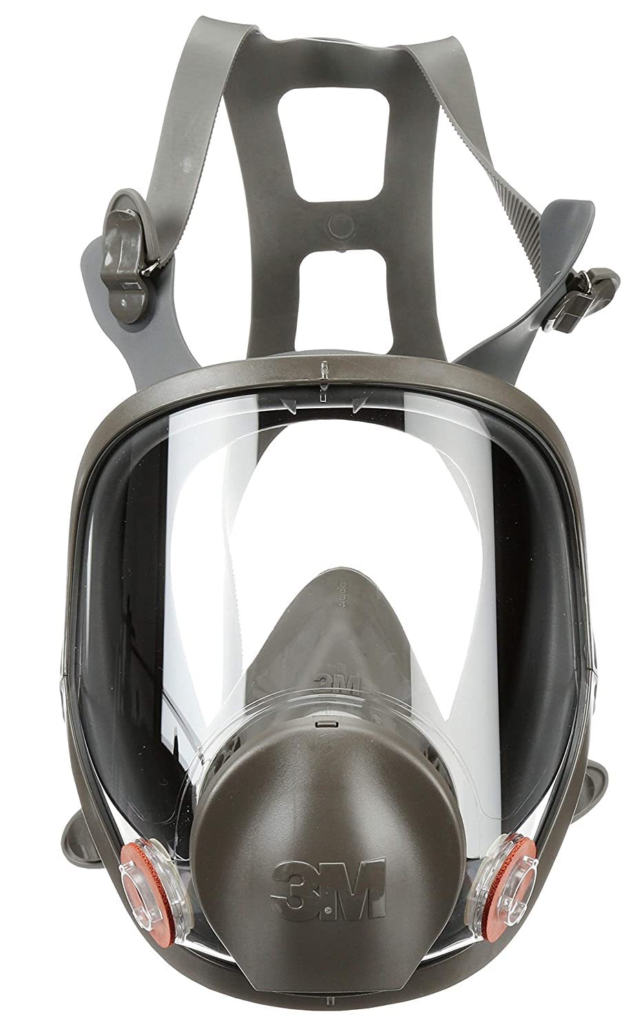 3M Safety 142-6900 Safety Reusable Full Face Mask Respirator, Dark Grey, Large