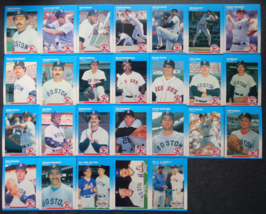 1987 Fleer Boston Red Sox Team Set Of 26 Baseball Cards - £3.14 GBP
