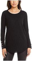CHASER Ladies&#39; Long Sleeve Waffle Thermal Tunic Sweater Top - £13.58 GBP