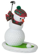 Hallmark  Golfing In The Snow - Snowman on Links - Keepsake Ornament 2021 - £19.45 GBP