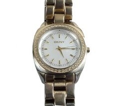 DKNY Women&#39;s Crystal Watch NY-4996 Mother of Pearl MOP Stainless Steel - £20.69 GBP