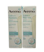 (2) Aveeno Calm + Restore Daily Moisturizer SPF 30 1.7oz Exp 04/2026 - $458.41 MXN