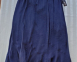 NWT Apt 9 Navy Blue Maxi Skirt Size Medium Elastic waist Rayon Polyester - £15.65 GBP