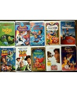 Disney Movies | Lot of 10 | VHS Tapes | Toy Story, Bug&#39;s Life, Mermaid +... - £18.45 GBP