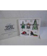 Dept 56 Heritage Village New England Winter Accessory Set #6532-3, Set of 5 - £18.39 GBP