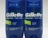 2 Pack - Gillette Clean Rush Antiperspirant Deodorant Solid Stick, Exp 0... - £22.08 GBP