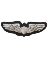 US AIR FORCE PILOT WINGS SILVER BULLION BADGE 3 INCHES - CP BRAND FREE U... - $18.75