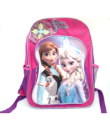 Disney Frozen Girls Backpack Anna Elsa Olaf Sisters Forever Pink Purple ... - £7.47 GBP