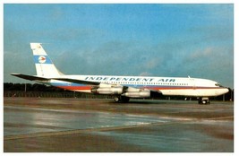 Independent Air Boeing 707 at Cologne 1984 Airplane Postcard - £7.39 GBP