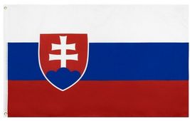 3x5FT Slovakia Flag PringCor Vlajka Slovenskej republiky Slavik Decor National - $12.99