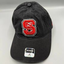 NC State Wolfpack Hat Women Black Adidas Strap Back Cap New - €16,18 EUR