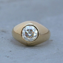 2Ct Round Cut Simulated Diamond Engagement Solitaire Ring 14k Yellow Gold Plated - £55.90 GBP