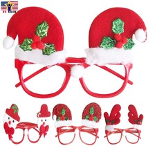 Eyeglass Rudolph Santa Snowman Reindeer Christmas Eye GLASSES Clip Pin c... - $5.25+
