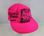 Vintage 1990 Chuck E Cheese Showbiz Neon Pink Hat Snap Back Adult Size RAD! - £47.46 GBP