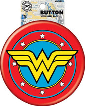 DC Comics Wonder Woman WW Logo 6 Inch Button with an Easel Back NEW UNUSED - £4.66 GBP