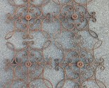 4 Wrought Iron Double Sided Panel Screen Fence Decorative Panel Wall Art... - $350.00