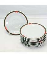 Topco Ribbons and Tree Saucers 6&quot; Christmas  Lot of 10  Xmas - $26.84 CAD