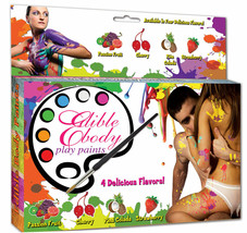 EDIBLE BODY PAINTS SET OF 4 PACK BOX COUPLES PLAY PAINTS - $23.75