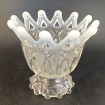 National Glass Company 1903 (Northwood Works) Blue Opalescent Open O&#39;s S... - $80.00