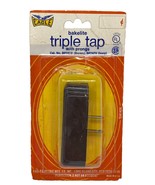 Vintage Eagle Bakelite Triple Tap with Prongs Outlet Adapter Brown NEW - $355.52 MXN