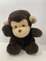 Lemonwood Asia Toys plush brown monkey chimp ape vintage stuffed animal sitting - £7.77 GBP