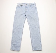Vintage 90s Levis 505 Mens 38x34 Distressed Regular Fit Denim Jeans Blue USA - £95.44 GBP