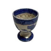 Vintage Blue Willow Ceramic Egg Cup - $15.19