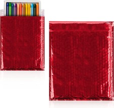 Red METALLIC Poly Bubble Mailers 8.5x11 / 275 Mailing Padded Envelopes - £107.43 GBP