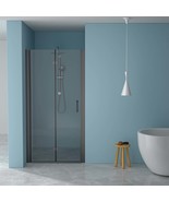 72x30 Inch Frameless Shower Door Matte Black - $419.87 CAD