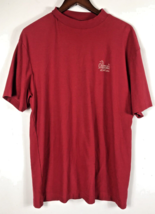 Callaway Golf Shirt Size XL Mens Knit T Shirt Ribbed Red Oilmans Fort Smith - £21.93 GBP