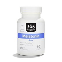 (3 bottles) 365 by Whole Foods Market, Melatonin 5mg, 60 Count - $18.80