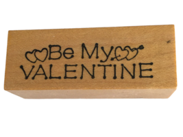 Embossing Arts Rubber Stamp Be My Valentine Hearts Love Card Making Words Small - £3.97 GBP