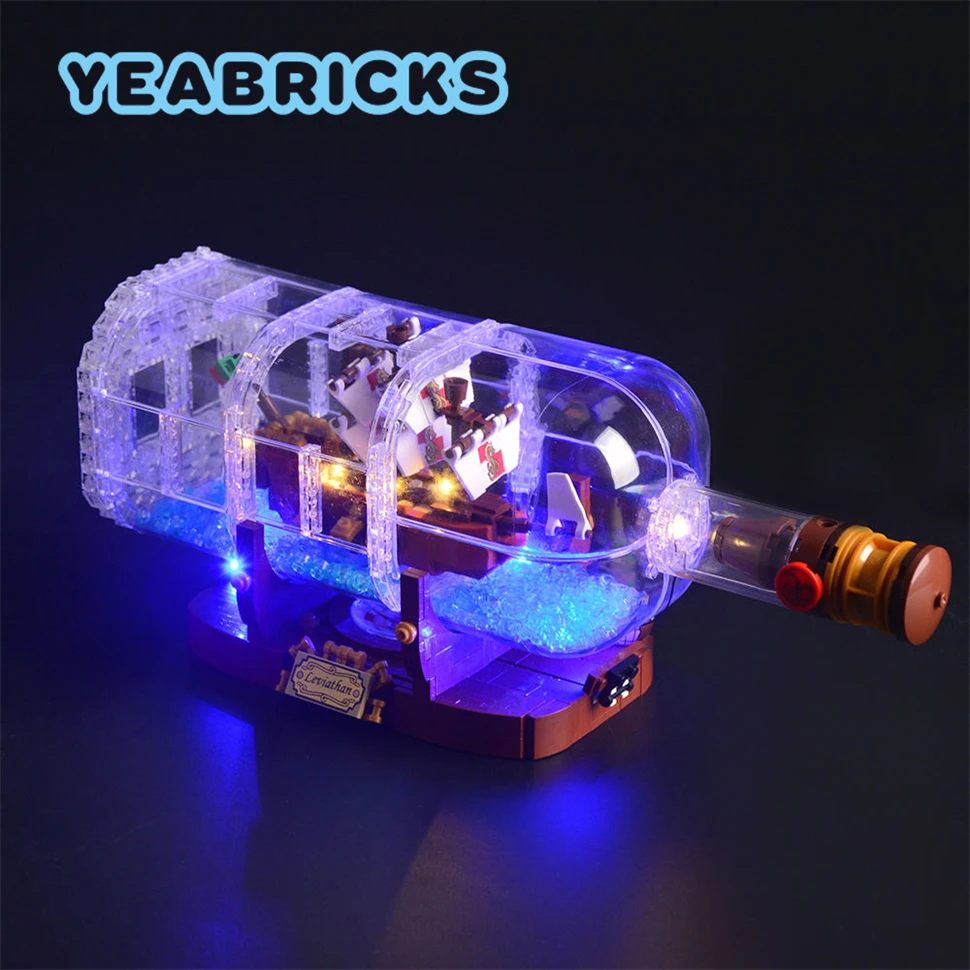 YEABRICKS Led Light Kit for 21313 The Ship In A Bottle Building Blocks S... - $19.78