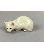 Green Eyed Cat Figurine Handcrafted Glazed Ceramic - 4.5” - €12,89 EUR